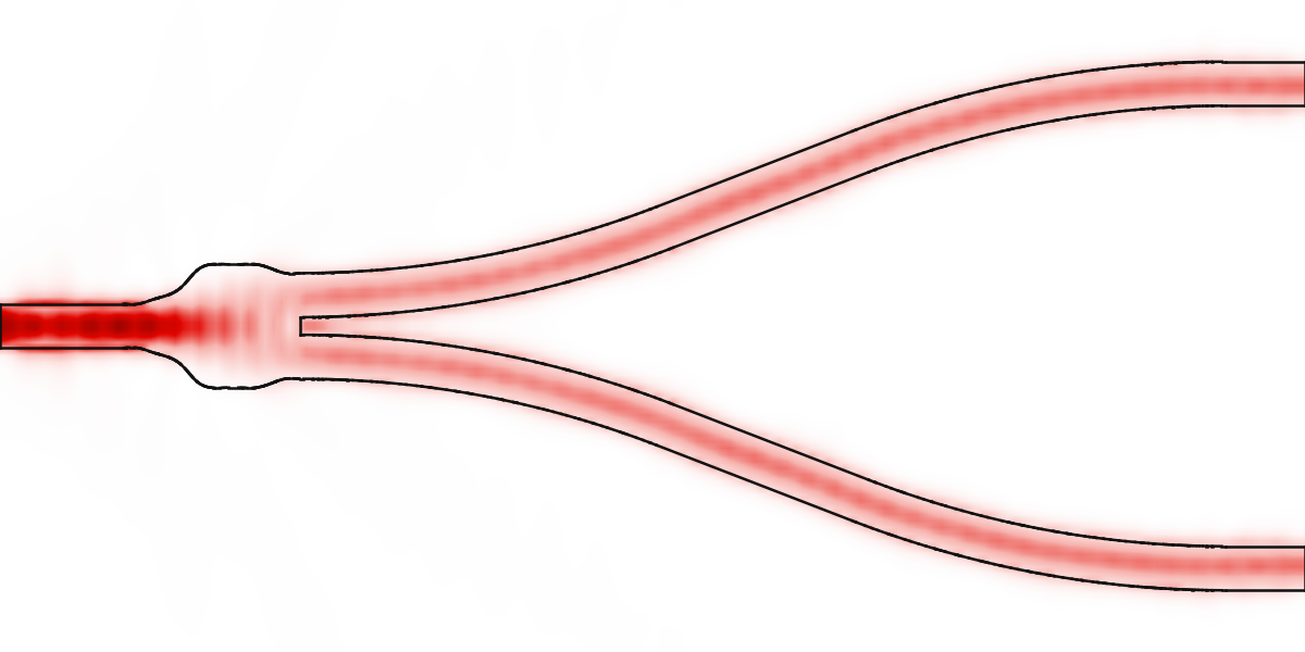 Predicted field in a Y-branch