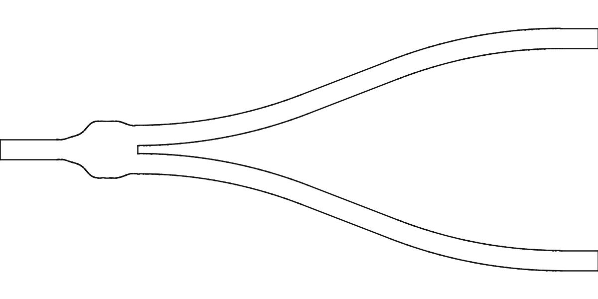 Y-branch layout outline